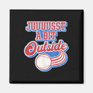 Retro citaat net een beetje buiten grappige sport  magneet