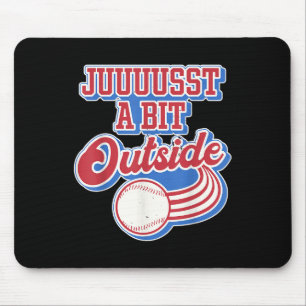 Retro citaat net een beetje buiten grappige sport muismat