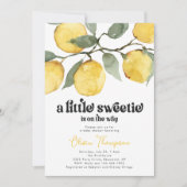 Retro Citroen Baby shower Invitation Kaart (Voorkant)