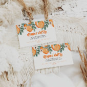 Retro Citrus Baby shower Luier Raffle Kaart