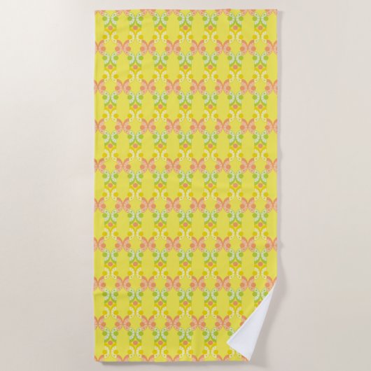 Retro Citrus Beach Towel Strandlaken (Voorkant)