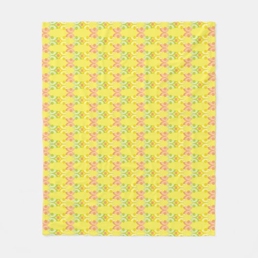 Retro Citrus Fleece Blanket (3 maten) (Voorkant)