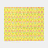 Retro Citrus Fleece Blanket (3 maten) (Voorkant (Horizontaal))