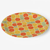Retro Citrus Fruit Cheerful Papieren Bordje (Gekanteld)