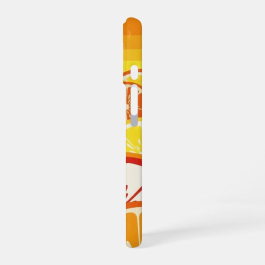 Retro Citrus Horizon iPhone 16 Hoesje (Linkerkant)