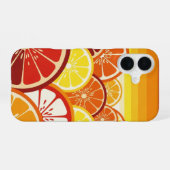 Retro Citrus Horizon iPhone 16 Hoesje (Achterkant horizontaal)