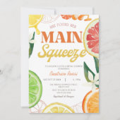 Retro Citrus Main Squeeze Summer Vrijgezellenfeest Kaart (Voorkant)