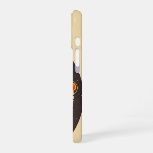 Retro Citrus Orbit iPhone 16 Hoesje (Linkerkant)