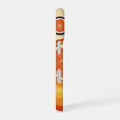 Retro Citrus Orbit iPhone 16 Hoesje (Rechterkant)