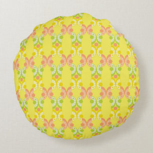 Retro Citrus Round Sierkussen Rond Kussen
