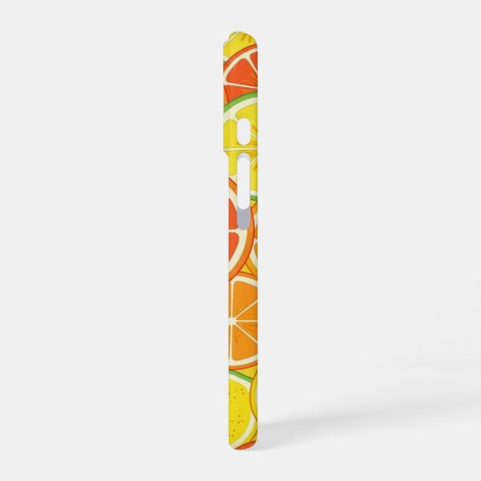 Retro Citrus Slice iPhone 16 Hoesje (Linkerkant)