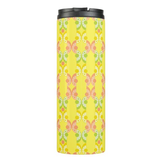 Retro Citrus Thermal Travel Tumbler Thermosbeker (Achterkant)