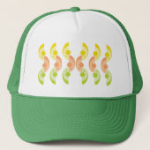 Retro Citrus Trucker Hat (12 kleuren) Trucker Pet (Voorkant)
