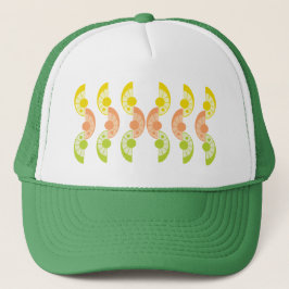 Retro Citrus Trucker Hat (12 kleuren) Trucker Pet
