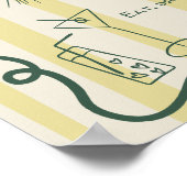 Retro Citrus Yellow Hand drawn Wedding Welcome Poster (Hoek)