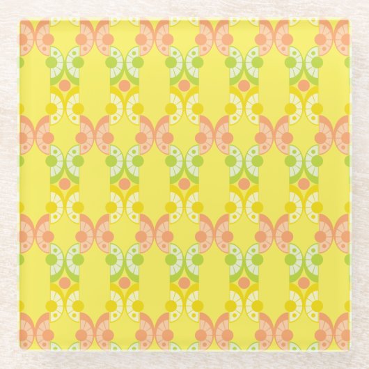 Retro Citrusglazen Onderzetters (Voorkant)