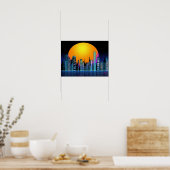 Retro City-1 Poster (Keuken)