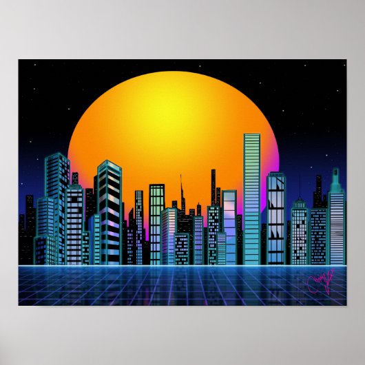 Retro City-1 Poster (Voorkant)