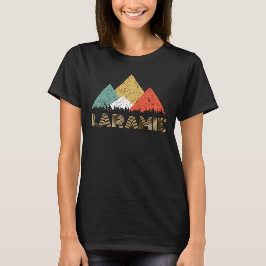 Retro City of Laramie Mountain Shirt (Voorkant)