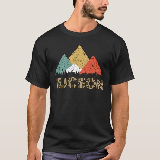 Retro City of Tucson Mountain Shirt (Voorkant)