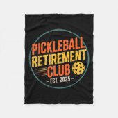 Retro Ckleball Retirement Club Apparel Retro Vinta Fleece Deken (Voorkant)