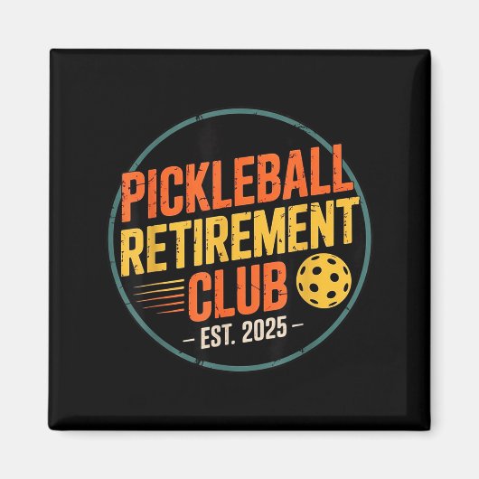 Retro Ckleball Retirement Club Apparel Retro Vinta Magneet (Voorkant)