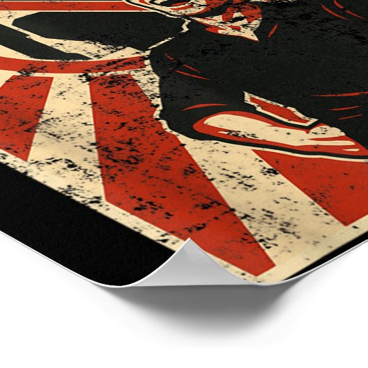 Retro Clanker Can't Do Sarcasm Funny Robot Ster Poster (Hoek)