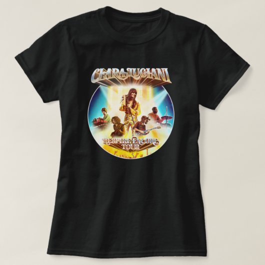 RETRO CLARA LUCIANI TRIBUTE DESIGN T-SHIRT (Design voorkant)