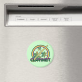 Retro Clarinet Magneet (Insitu (Vaatwasser))