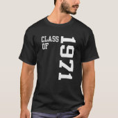 Retro Class of 1971 Senior High School Reunion Vin T-shirt (Voorkant)