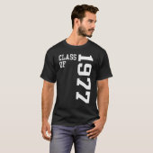 Retro Class of 1977 Senior High School Reunion Vin T-shirt (Voorkant volledig)