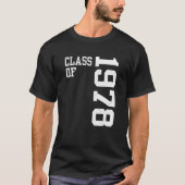 Retro Class of 1978 Senior High School Reunion Vin T-shirt (Voorkant)