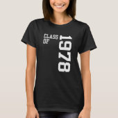 Retro Class of 1978 Senior High School Reunion Vin T-shirt (Voorkant)