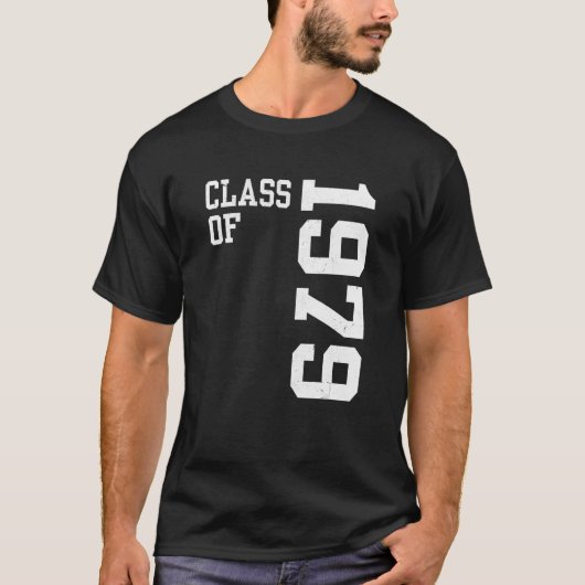 Retro Class of 1979 Senior High School Reunion Vin T-shirt (Voorkant)