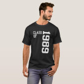 Retro Class of 1989 Senior High School Reunion Vin T-shirt (Voorkant volledig)