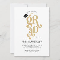 Retro Class of 2023 GRAD Graduate Graduation Party