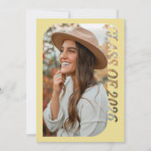 Retro Class Of 2026 Photo Minimalist Citrus Kaart (Voorkant)