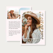 Retro Class Of 2026 Photo Minimalist Pink Kaart