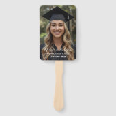 Retro Class of Congrats Graduation Photo  Handwaaier (Voorkant)