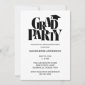 Retro Class of Congrats Graduation Photo Kaart (Voorkant)