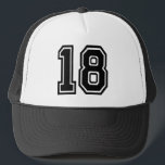 Retro Classic 18th Birthday Party Trucker Hat Pet<br><div class="desc">Klassieke 18e verjaardag Trucker Hat voor uw zoon of dochter die 18 jaar oud wordt</div>