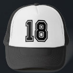 Retro Classic 18th Birthday Party Trucker Hat Trucker Pet<br><div class="desc">Klassieke 18e verjaardag Trucker Hat voor uw zoon of dochter die 18 jaar oud wordt</div>