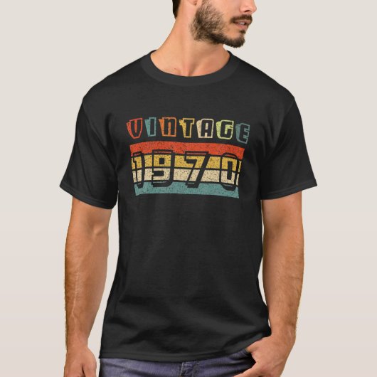 Retro Classic 70 1970 T-shirt (Voorkant)