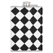 Retro Classic Black White Triangle Square Monogram Heupfles (Achterkant)