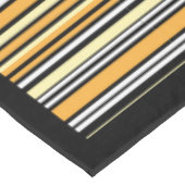 Retro Classic Black Yellow Stripe gepersonaliseerd Tafelkleed (Gekanteld)