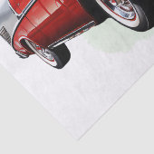 Retro Classic Car Decoupage Tissuepapier (Detail)