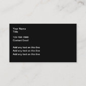 Retro Classic Car Renovatie Details Visitekaartje (Achterkant)