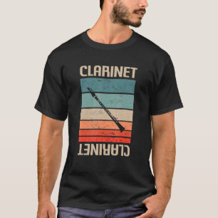 Retro  Classic Clarinet Instrument Clarinet T-shirt