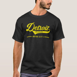 Retro Classic Detroit Motor City 313  stijl T-shirt
