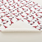 Retro Classic Elf Gnomen Kerstvakantie Sherpa Deken (3/4)